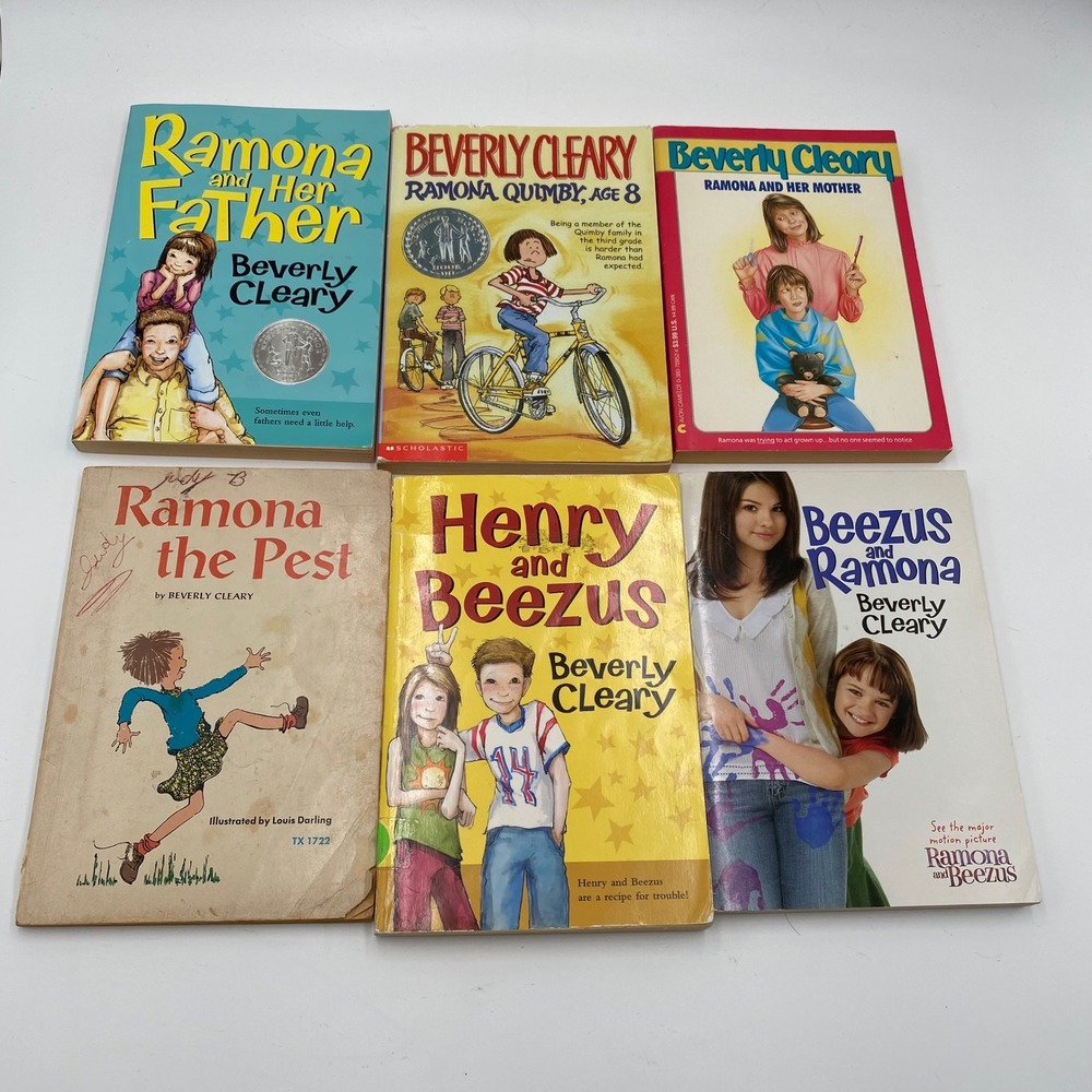 Beverly Cleary Children's‎ Book Lot of 6: Ramona Quimby, Henry and Beezus, more